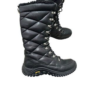 UGG Kintla Lace Up Quilted Waterproof Boots 1002148 US 8 UK 6.5 EU 39 Black Cozy